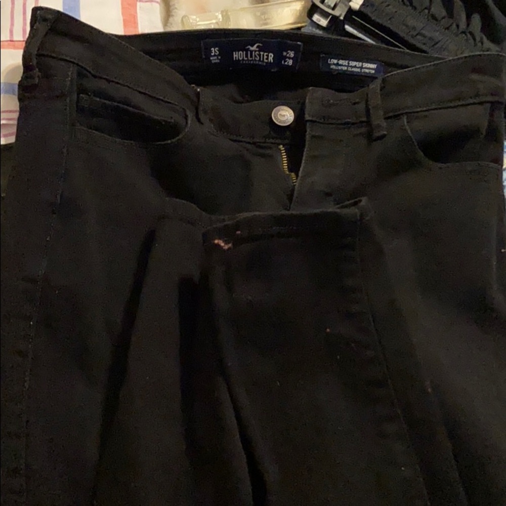 Hollister black jeans! No rips!